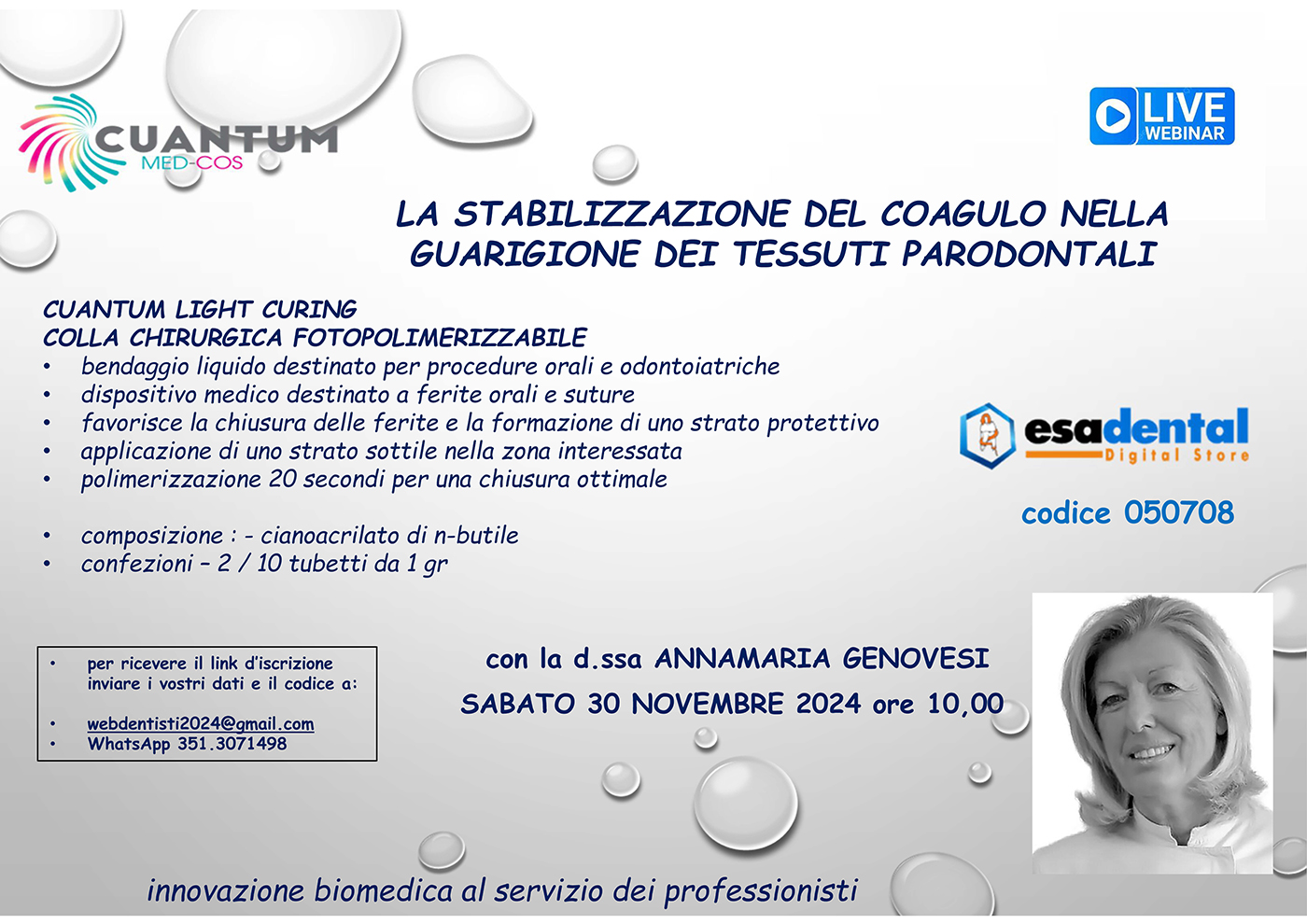 Webinar gratuito ESADENTAL-CUANTUM